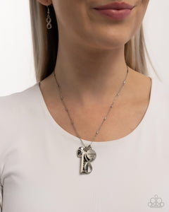 Confidence in Him - Blue Necklace - Paparazzi Accessories