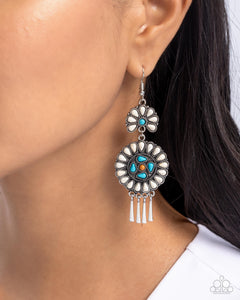 Watch the Sunset - White Earrings - Paparazzi Accessories