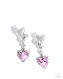 valentines-vaudeville-pink-post earrings-paparazzi-accessories