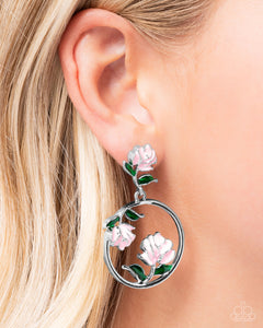 ROSE to You - Pink Post Earrings - Paparazzi Accessories