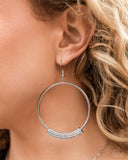 Sassy Story - White Earrings - Paparazzi Accessories