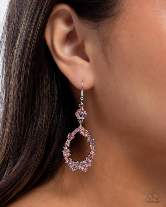 Poppin Pizzazz - Pink Earrings - Paparazzi Accessories