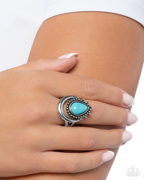 Tranquil Trinket - Blue Ring - Paparazzi Accessories