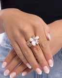 A Dizzy SHELL - Rose Gold Ring - Paparazzi Accessories