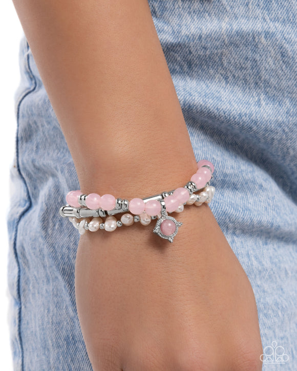 Testing the Waters - Pink Bracelet - Paparazzi Accessories