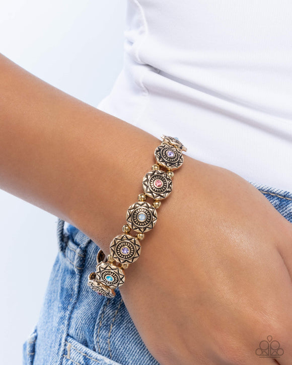 Traveling Texture - Purple Bracelet - Paparazzi Accessories