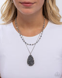 Druzy Delight - Silver Necklace - Paparazzi Accessories