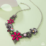 GARDEN My Sparkle - Pink Necklace - Paparazzi Accessories