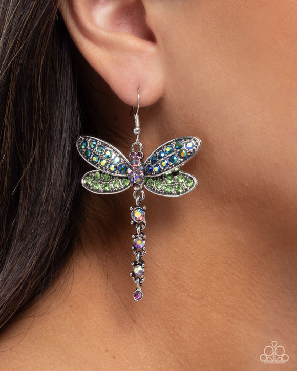 Hey, I Heard You Were A Wild One - Green Earrings - Paparazzi Accessories