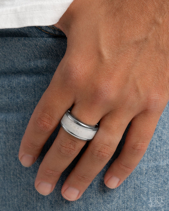 FLECK This Out - White Ring - Paparazzi Accessories