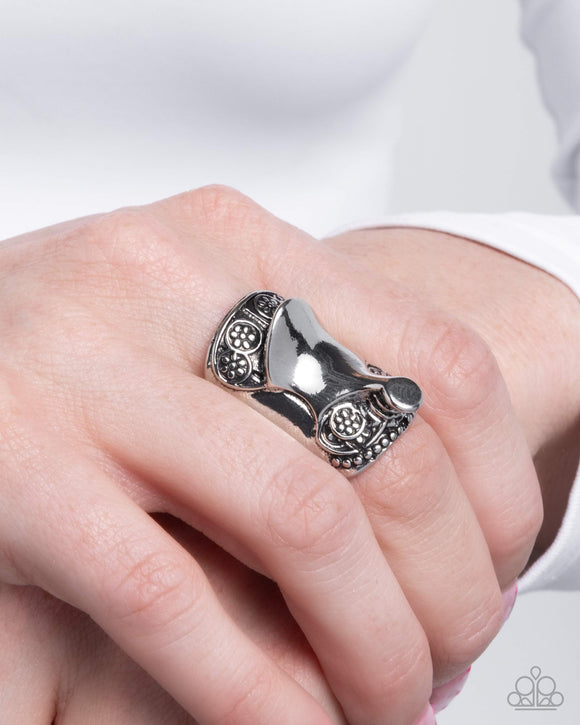 Equestrian Elegance - Silver Ring - Paparazzi Accessories