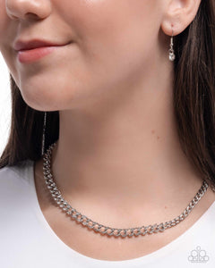 Modular Maven - White Necklace - Paparazzi Accessories