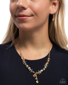 Tasteful Tulip - Orange Necklace - Paparazzi Accessories