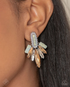 Elegant Excellence - Multi Post Earrings - Paparazzi Accessories