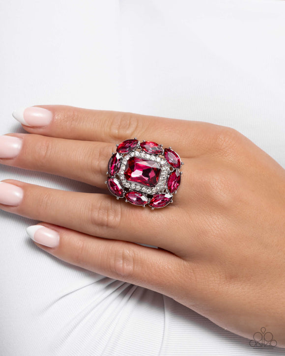 Follow Suit - Pink Ring - Paparazzi Accessories