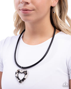 Ferocious Flirt - Black Necklace - Paparazzi Accessories