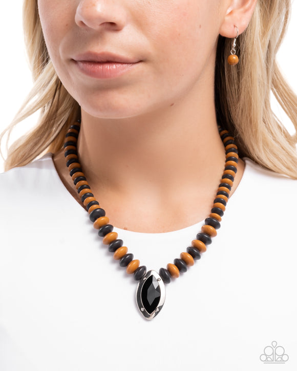 Visionary Venture - Brown Necklace - Paparazzi Accessories