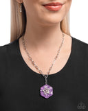 Stellar Sediment - Purple Necklace - Paparazzi Accessories