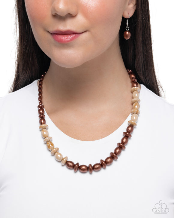 Princess Avenue - Brown Necklace - Paparazzi Accessories