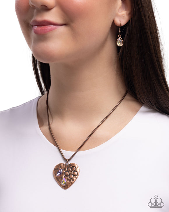 Outgoing Opulence - Copper Necklace - Paparazzi Accessories
