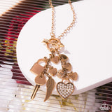 Valentines Venture - Gold Necklace - Paparazzi Accessories