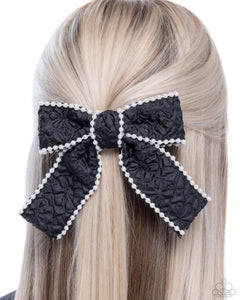 Coquette Charm - Black Hair Clip - Paparazzi Accessories