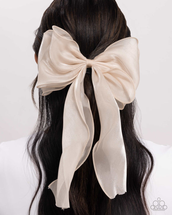 Streamlined Serenade - Brown Hair Clip - Paparazzi Accessories