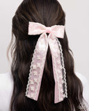 Carefree Coquette - Pink Hair Clip - Paparazzi Accessories