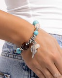 Earthy Eclecticism - Blue Bracelet - Paparazzi Accessories