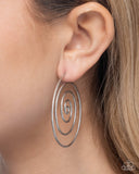 Seize the Spiral - Silver Post Earrings - Paparazzi Accessories