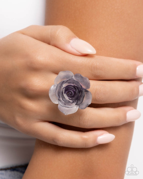 Floral Intentions - Purple Ring - Paparazzi Accessories