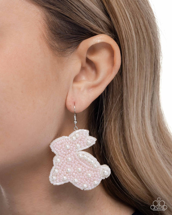 Easter Elegance - Pink Earrings - Paparazzi Accessories