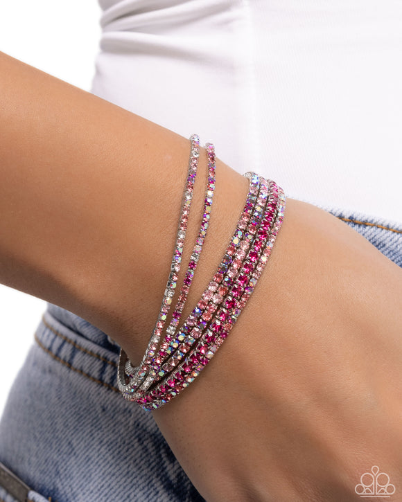 Rhinestone Review - Pink Bracelet - Paparazzi Accessories