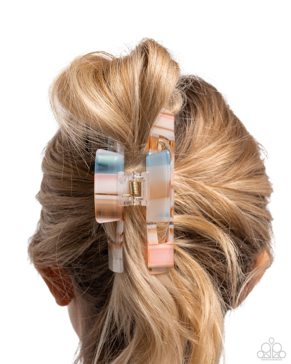 Striped Showcase - Multi Hair Clip - Paparazzi Accessories