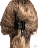 Boss Backdrop - Black Hair Clip - Paparazzi Accessories