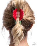 Blooming Baddie - Red Hair Clip - Paparazzi Accessories