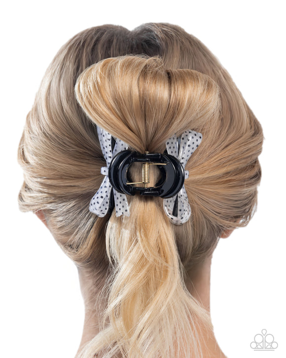 Vaudeville Value - Black Hair Clip - Paparazzi Accessories