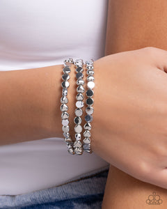 Instant Shimmer - Silver Bracelet - Paparazzi Accessories