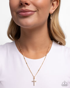 Endless Faith - Gold Necklace - Paparazzi Accessories