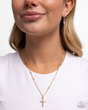 Endless Faith - Gold Necklace - Paparazzi Accessories