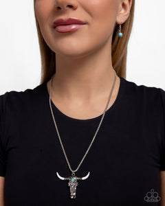 Longhorn Legacy - White Necklace - Paparazzi Accessories