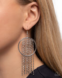 Laborious Lure - Silver Earrings - Paparazzi Accessories