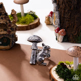 Textured Toadstool - Silver Ring - Paparazzi Accessories