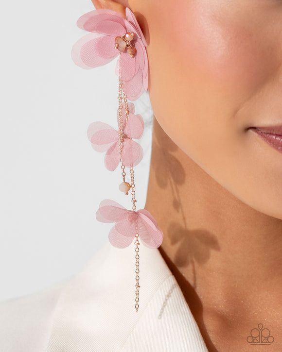 Balletcore - Pink Earrings - Paparazzi Accessories