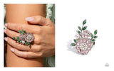 Budding Bling - Pink Ring - Paparazzi Accessories