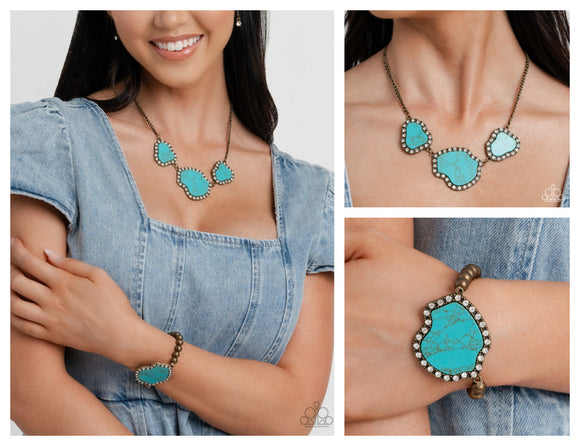 Digging Deep - Brass Complete Look  - Paparazzi Accessories