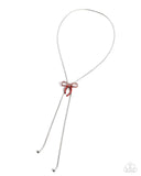 Bombshell Bow - Red Necklace - Paparazzi Accessories