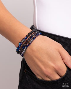 Dreamy Dance - Black Bracelet - Paparazzi Accessories