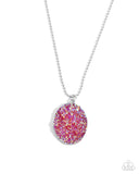 Dreamy Druzies - Pink Necklace - Paparazzi Accessories