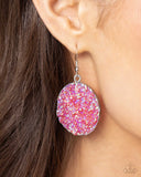 Dynamic Druzies - Pink Earrings - Paparazzi Accessories